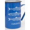 Tasse aus Emaille mit Fischmotiv "Sardines", ø: 8 cm - H: 11,5 cm